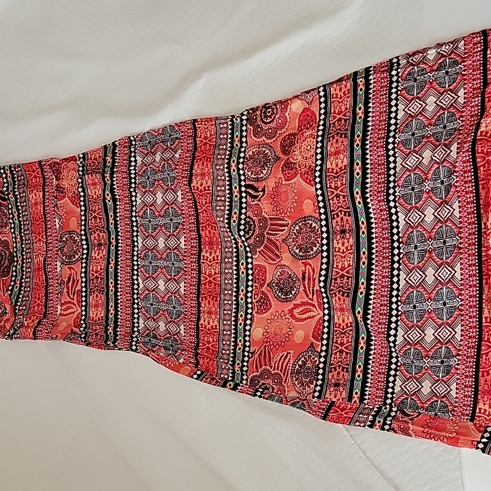 Bend J long skirt, pattern print, XL